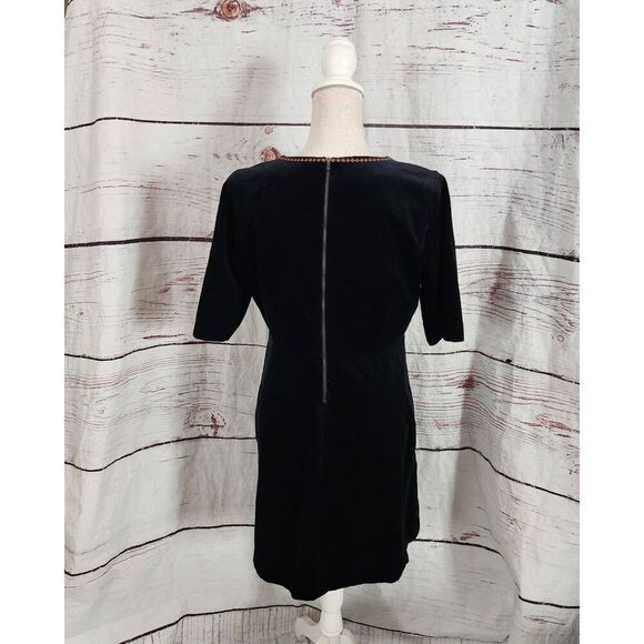 M.i.h Velvet Embroidered Half Sleeve Dress Size Medium - Picture 2 of 6